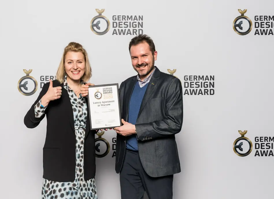 Alt: Projektant-wnętrz-Barbara-i-Marcin-Steciak-z-nagrodą-german-design-award 1